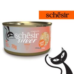 کنسرو گربه شسیر سیلور طعم مرغ چانکی 85 گرمی