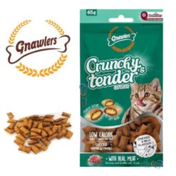 تشویقی گربه گناولز مغزدار پروبیوتیک طعم مرغ و شیر – 65 گرم