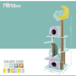 درخت گربه نیناپت مدل ابر و ماه مدل C + ارسال رایگان