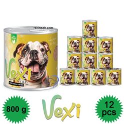 کنسرو پته ای سگ وکسی مرغ و سیرابی 800 گرم بسته 12 عددی