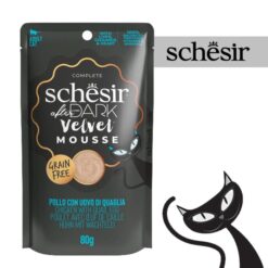 پوچ گربه شسیر مدل موس طعم مرغ و تخم بلدرچین 80 گرم