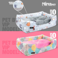 جای خواب سگ و گربه نیناپت مدل یو VIP سایز 0 (مناسب وزن 1 تا 5 کیلوگرم)
