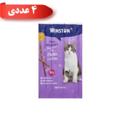 تشویقی مدادی گربه وینستون طعم مرغ و اردک
