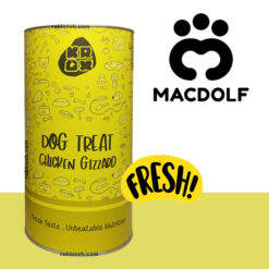 تشویقی سگ مکدولف مدل کراکس طعم سنگدان مرغ 50 گرم