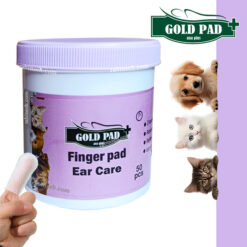 پد انگشتی مرطوب پاک کننده گوش حیوانات گلد پد 50 عددی