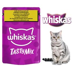 پوچ گربه ویسکاس آلمان مرغ و کاد در سس گروی 85 گرم