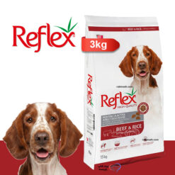 غذای خشک رفلکس سگ های انرژی بالغ طعم گوشت 3 کیلوگرم