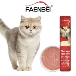 بستنی گربه فنبی طعم مرغ و زرده تخم مرغ (گوارش حساس)