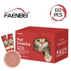 پک 60 عددی بستنی گربه فنبی طعم مرغ و زرده تخم مرغ (گوارش حساس)