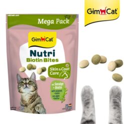 تشویقی قرص بیوتین مگاپک گربه جیم کت طعم جلبک دریایی 425 گرمی (جلوگیری از ریزش مو)
