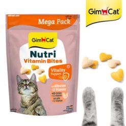 تشویقی قرص مولتی ویتامین مگاپک گربه جیم کت طعم مرغ 425 گرمی (12 ویتامینه)