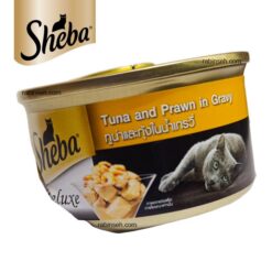 کنسرو گربه شبا طعم ماهی تن و میگو در سس 85 گرم ( فرورفتگی دارد )