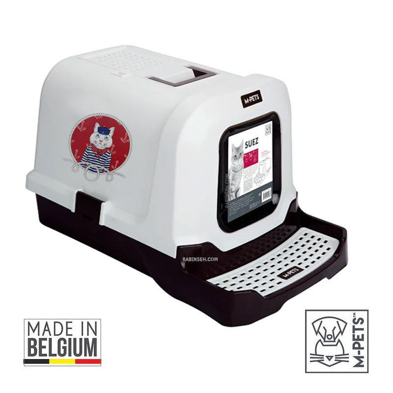 ظرف خاک مسقف گربه مدل Sues همراه بیلچه ام پتز بلژیک
