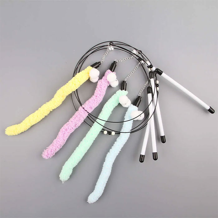 میله بازی گربه مدل مار رنگی + زنگوله