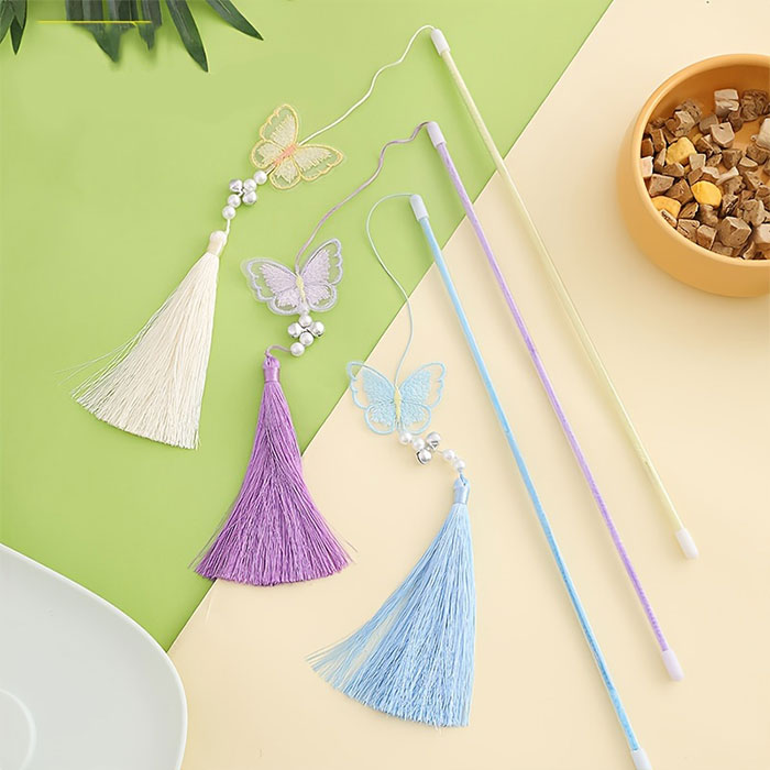 میله بازی گربه زنگوله دار مدل پروانه