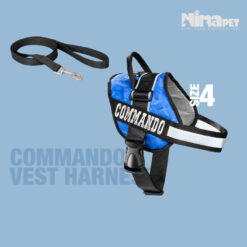 قلاده کتفی کماندو نیناپت همراه با لید سایز 4 ( مناسب وزن 15 تا 30 کیلوگرم )