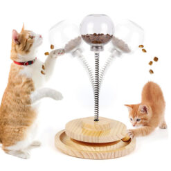 اسباب بازی تعاملی تشویقی خور گربه دو طبقه راش