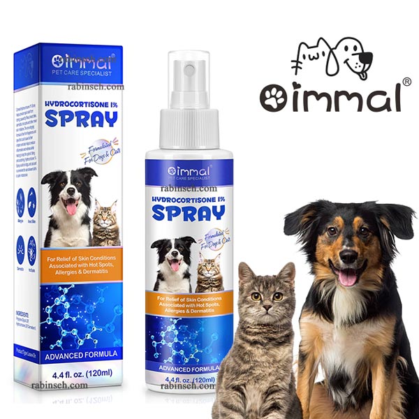 اسپری هیدروکورتیزون سگ و گربه اویمال ایرلند 120 میل