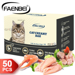 پک 50 عددی بستنی کولا فنبی گربه 3 طعم مختلف ( محافظت از چشم و مو و تقویت سیستم ایمنی)