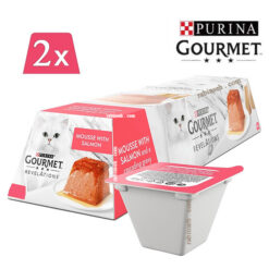 دسر گربه گورمت پته ای طعم ماهی سالمون 57 گرم ( آلمانی )