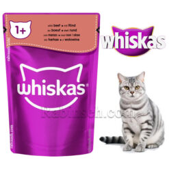 پوچ گربه بالغ ویسکاس گوشت گوساله در ژله 85 گرم (ترکیه)