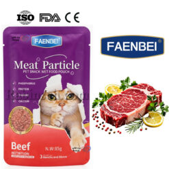 پوچ فنبی گربه طعم گوساله مدل چانکی 85 گرم