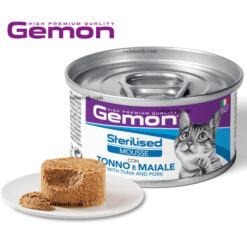 کنسرو گربه جمون مونژه طعم ماهی تن و گوشت شکار 85 گرم