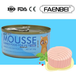 کنسرو فنبی گربه طعم ماهی تن مدل موس 85 گرم