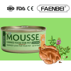 کنسرو فنبی گربه طعم مرغ مدل موس 85 گرم