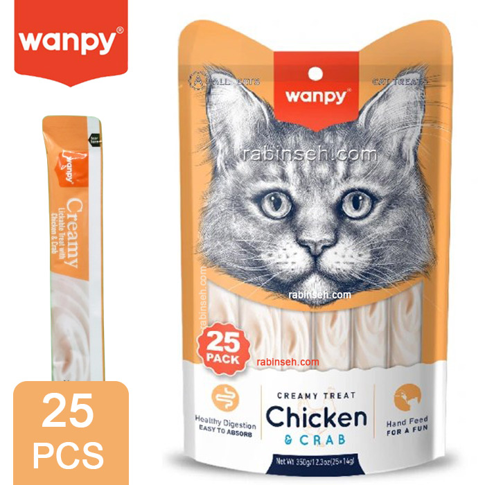 ونپی-بستنی-25-عددی-مرغ-و-خرچنگ بستنی گربه ونپی با طعم مرغ و خرچنگ 25 عددی