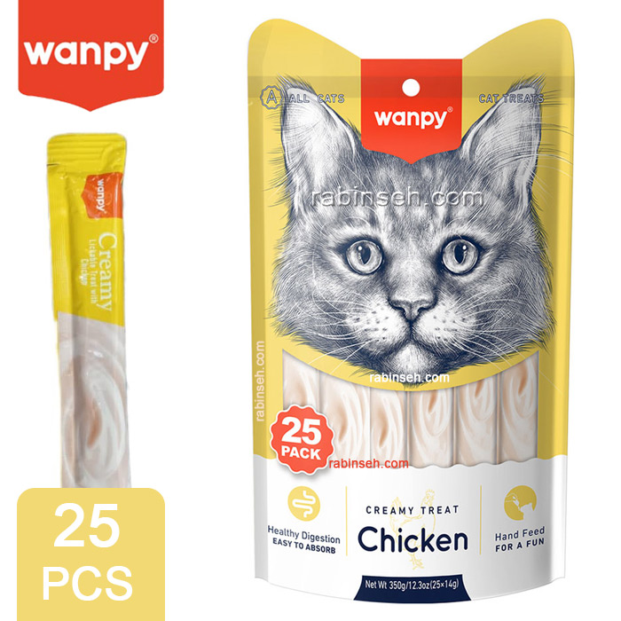بستنی گربه ونپی با طعم مرغ 25 عددی
