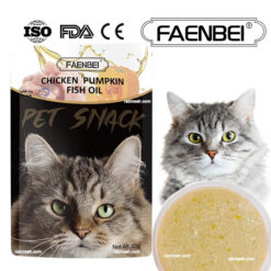 پوچ فنبی ریکاوری گربه طعم مرغ و کدو تنبل و روغن ماهی در سس 85 گرم
