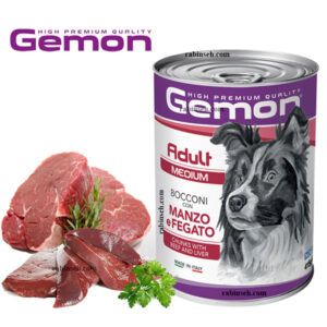 کنسرو سگ جمون مونژه ایتالیا طعم گوساله و جگر چانکی400 گرم