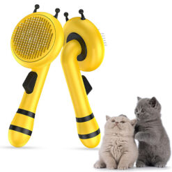 برس سگ و گربه با قابلیت تخلیه مو مدل زنبوری