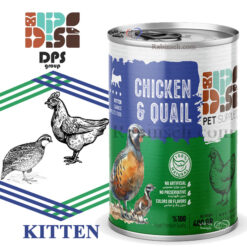 کنسرو نچرال دی پی اس بچه گربه کیتن طعم گوشت مرغ و بلدرچین 400 گرم