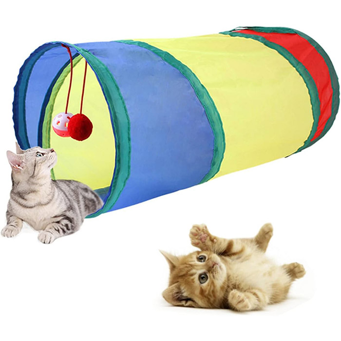 تونل گربه پارچه ای مدل تک راهی آویز دار