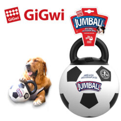 توپ بازی دسته دار بسیار مقاوم سگ با تلمبه باد