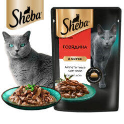 پوچ گربه شبا طعم گوشت گوساله مدل چانکی 75 گرم – روسیه