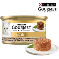 کنسرو گربه گورمت مدل کیکی طعم بوقلمون و اسفناج 85 گرم (آلمانی)