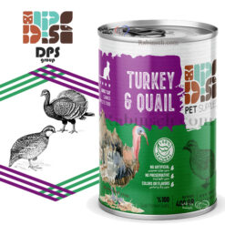 کنسرو نچرال دی پی اس گربه طعم گوشت بلدرچین و بوقلمون 400 گرم