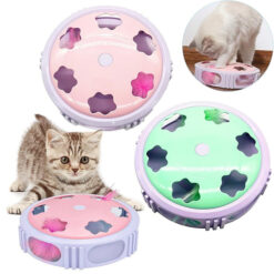 اسباب بازی ربات چرخشی ال ای دی دار گربه مدل ماراتون