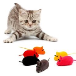 اسباب بازی گربه موش مخملی صدا دار پک 4 عددی