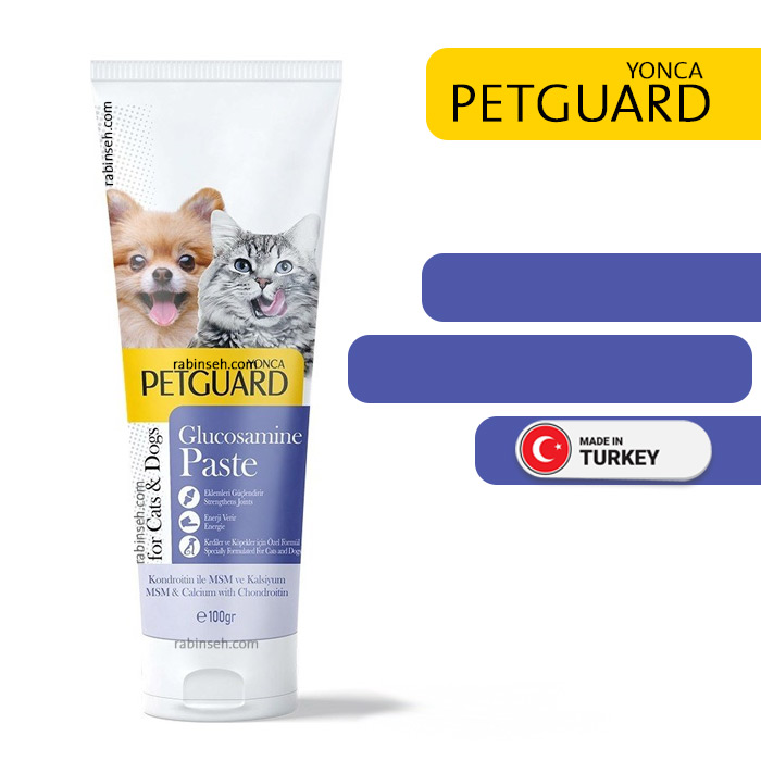 خمیر گلوکزامین سگ و گربه پت گارد 100 گرم