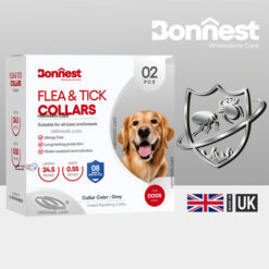 قلاده ضد کک و کنه سگ بونست انگلیس بسته 2 عددی 62 سانتی رنگ توسی