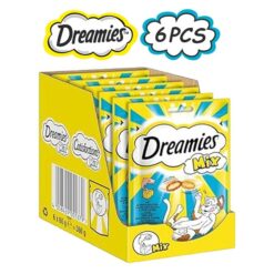 پک 6 عددی تشویقی گربه دریمیز طعم ماهی سالمون و پنیر