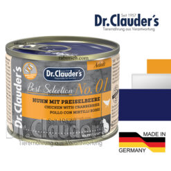 کنسرو پته ای گربه دکتر کلادرز طعم مرغ و کرنبری 200 گرمی