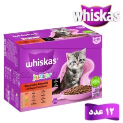 پوچ بچه گربه کیتن ویسکاس چهار طعم در سس پک 12عددی – آلمان