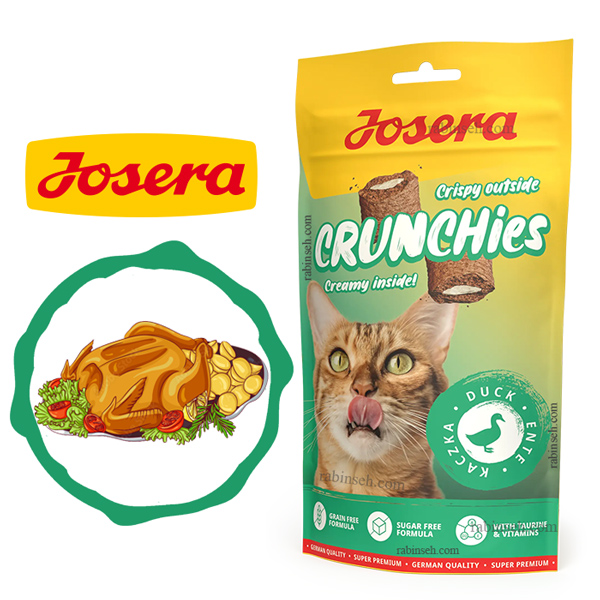 تشویقی کرانچی گربه جوسرا طعم اردک 60 گرم
