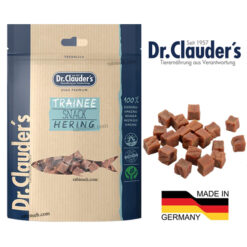 تشویقی سگ و گربه دکتر کلادرز طعم شاه ماهی مدل مربعی 80 گرم + پروبیوتیک (آلمان)