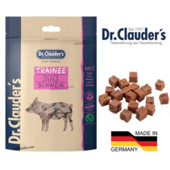 تشویقی سگ و گربه دکتر کلادرز طعم گوشت شکار مدل مربعی 80 گرم + پروبیوتیک (آلمان)